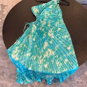 Hello Molly Turquoise and White Floral Dress